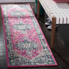 Buy safavieh montauk collection mtk951c aqua blue and multi area rug (5' x 8'): Safavieh Madison Vintage Oriental Fuchsia Aqua Rug On Sale Overstock 27982960