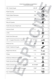 150 eleitores exerceram o direito de voto antecipado em braga. Boletim De Voto Circulo Eleitoral De Santarem Eleicoes Legislativas 2019 By Tomar Na Rede Issuu
