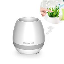 Okearin F1 Bluetooth Speakers Night Light Breathing Light Music Flower Pots Smart Plant Pots Play Music By Touc Music Flower Light Music Cell Phone Accessories
