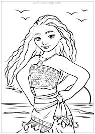 We are sure you'll a fantastic disney moana coloring activity to create with the kids today! Disney Princess Moana Coloring Pages Printable Xcolorings Com