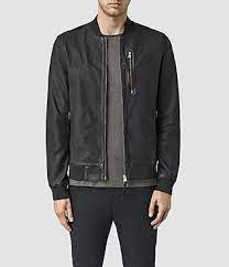 Allsaints Kino Leather Bomber Jacket Modesens