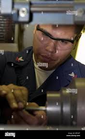 Lathe in machine shop hi-res stock photography and images