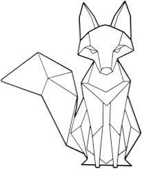 Disegni geometrici da stampare e colorare gratis portale. Design Crochetinghearts Org Geometric Drawing Geometric Fox Geometric Animals