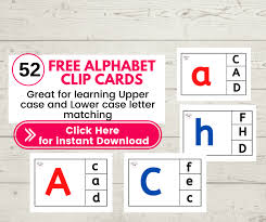 Printable alphabet activity to help kids practice matching letters with free tools upper and lowercase letters perfect for a construction . 52 Free Alphabet Uppercase Lowercase Matching Clip Cards Great Hands On Activity For Learning Alphabets Sharing Our Experiences