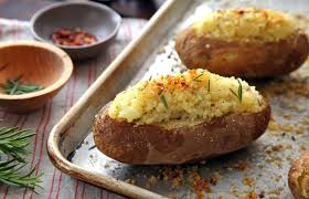 Crunchy Baked Potatoes With Anchovy Parmesan And Rosemary Recipe Recipe Potatoes Recipes Baked Potato