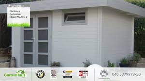Ein gartenhaus holz modern ist nicht teuer als klassische gartenhäuser. Flachdach Gartenhaus Modell Modern C 122203 2