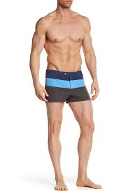 Parke Ronen Lancaster Colorblock Swim Trunk Nordstrom Rack