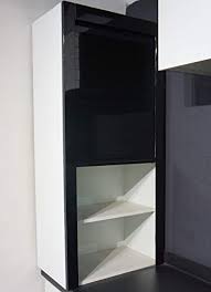 Bottle pull outs, pantry units, rolling shutters, dish rack, abs cutlery trays, wooden cutlery holder, cabinet hardware, shutter lift ups, pvc edge banding tapes, aluminium profiles, wicker baskets, skirtings, drawer mat roll, wardrobe accessories and many more. Now Ever Glass Rolling Shutter 600 X 1320 Mm Black Amazon In Home Kitchen