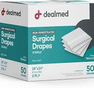 Amazon.com: Dealmed Non-Fenestrated Sheets – 50 Count 3-Ply ...