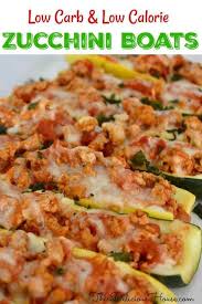 Stuffed Zucchini Boats Italian Style This Delicious House Recipe Zucchini Boat Recipes Low Calorie Recipes No Calorie Foods