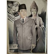 Aliran seni lukis yang satu ini akan berusaha untuk menyampaikan lukisan secara alami. Lukisan Soekarno Sukarno Dan Nyiroro Kidul 140x100cm Shopee Indonesia