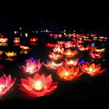 Floating Lotus Lights Wishing Water Lily Candles Light Decorative Floating Candles Lantern For Pool Festival Night Set Of 10 Walmart Com In 2020 Water Lily Candle Floating Candles Floating Pool Decorations