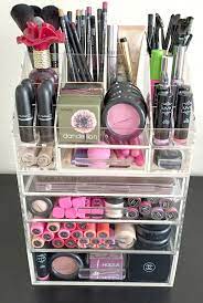 Sold and shipped by myofficeinnovations. Acrylic Makeup Organizer Large 4 Drawer With Storage Modular Tray Acrylic Organizer Makeup Large Makeup Organizers Makeup Storage