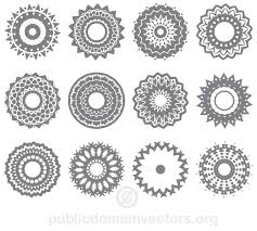 Vector Circle Ornaments