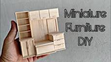 DIY Miniature Furniture From Ice Cream Stick | Furniture ideas ...