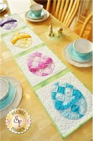 Ruched Easter Egg Table Runner Pattern Easter Table Runners Easter Egg Table Runner Quilted Table Runners