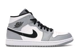 Check Out The Jordan 1 Mid Light Smoke Grey Available On Stockx In 2020 Jordan Shoes Girls Nike Air Shoes Air Jordans