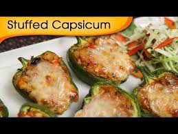 Stuffed Capsicum Easy To Make Homemade Starter Party Appetizer Recipe By Ruchi Bharani Party Food Appetizers Appetizers For Party Vegetarian Recipes Easy