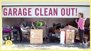 Use the two back corners of the garage to store bulkier items such as a lawn mowers or snowthrower. Organize Garage Clean Out And Where To Take Stuff Youtube