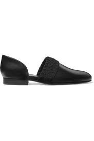 Loewe Flex D Orsay Braided Leather Loafers Leather Loafers Braided Leather Leather Loafer Shoes