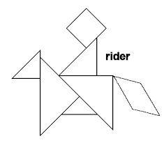 Having difficulties with the tangram puzzles? Tangrams Solutions 1