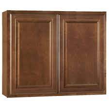 Considering hampton bay cabinets for your kitchen remodel? Hampton Bay Hampton Assembled 36x30x12 In Wall Kitchen Cabinet In Cognac Kw3630 Cog The Home Depot