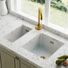 Orchid gold flush mount with royal cut crystal $510.00. Astini Hampton 100 1 0 Bowl White Ceramic Undermount Kitchen Sink Gold Waste Kitchen From Taps Uk