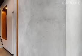 Concrete Look Marrakesh Wall Flows From Exterior To Interior Wall Exterior Interior Rendering Feature Wall