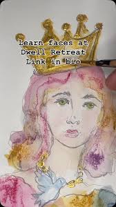 One of our classes at Dwell Retreat will be sketching and painting faces.  Register at link in bio. May 1-4, Whatever Craft House, with Tara’s Therapy  and Rhonda Elder Designs.