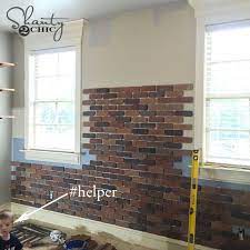 Brick veneer is a great way to finish a house, but what are the downsides and what are the costs? Diy Thin Brick Wall Diy Brick Wall Brick Interior Wall Faux Brick Walls