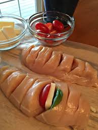Hasselback Chicken Stuffed With Mozzarella Tomato And Basil Hasselback Chicken Mozzarella Chicken Recipes
