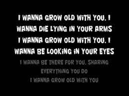 I wanna be there for you. I Wanna Grow Old With You Westlife Lyrics Youtube
