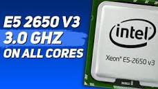 🇬🇧 Intel Xeon E5-2650 v3 turbo boost hack vs stock - YouTube