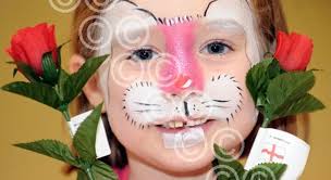 17402129-Jade Doherty 23-04-11 Ella Fairbrother 5 from Wensley Fold gets  her face painted at the Mall in Blackburn