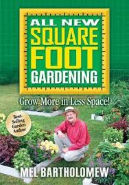 Different crops are planted in different blocks according to their size; All New Square Foot Gardening By Mel Bartholomew