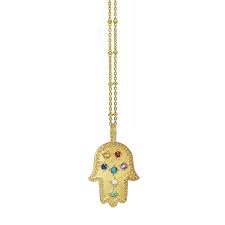Chakra key silver pendant gold plated necklace white diamond emerald ruby j dauphin necklace crystal mind with silver key and chakra gems rubies, orange sapphire, citrine, emerald. Hamsa Hand Chakra Necklace Yvonne Henderson Jewellery Wolf Badger