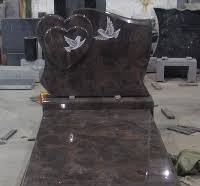 European Style Tombstones Design Beautiful Gravestone Multicolor Red  Granite Tombstone