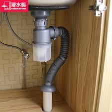 submarine washbasin under pipe fittings