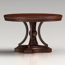 A round table with five chairs. Revitz Fairfield Belmont Round Dining Table 3d High Quality Revit Families