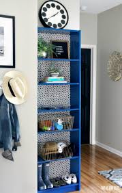 So looking for home decorating ideas to make your bookcases more contemporary ? Ikea Hack Bookcase Makeover With Wallpaper Paint This Is Our Bliss