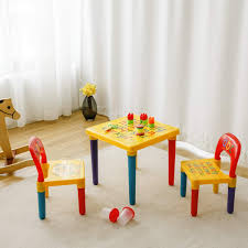 Costzon Kids Table And 2 Chairs Set Alphabetic Letter Table Furniture For Toddlers Education Learning Activity Tab Kids Furniture Childrens Table Set Kid Table