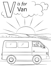 This section includes, letter w coloring pages for every age available free. Van Letter V Coloring Page Free Printable Coloring Pages For Kids