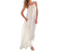 2019 Womens Summer Boho Long Maxi Dress Evening Party Beach Sundress Solid Cotton Linen Halt Linen Halter Dress Linen Maxi Dress Summer White Halter Maxi Dress