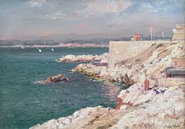 Jean Baptiste Joseph Olive Coastal Painting Seascape Landscape