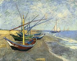 Vincent Van Gogh Fishing Boats On The Beach At Les Saintes Maries De La Mer 1888 Van Gogh Art Vincent Van Gogh Paintings Vincent Van Gogh Art