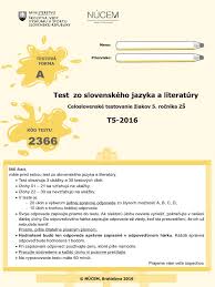 Check spelling or type a new query. T5 2016 Test Zo Slovenskeho Jazkya A Literatury Pdf