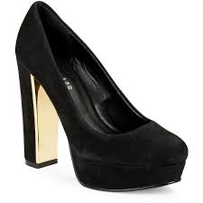 Black And White Striped Platform Heels Design Lab Lord Taylor Lovireng Platform Heels 44 Liked On Polyvore Featuring Shoe Chunky Heels Pumps Black Black High Heels Shoes Black High Heel Pumps