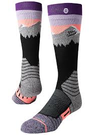 Stance White Caps Snowboard Socks For Women Purple