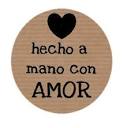 TODOKRAFT 100 Etiquetas Kraft Hecho a Mano con Amor : Amazon.es ...