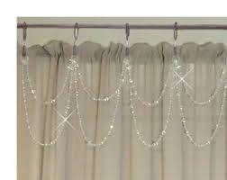 Beaded Shower Curtain Bling Double Swag Lightweight Etsy In 2020 Elegant Shower Curtains Double Swag Shower Curtain Curtains